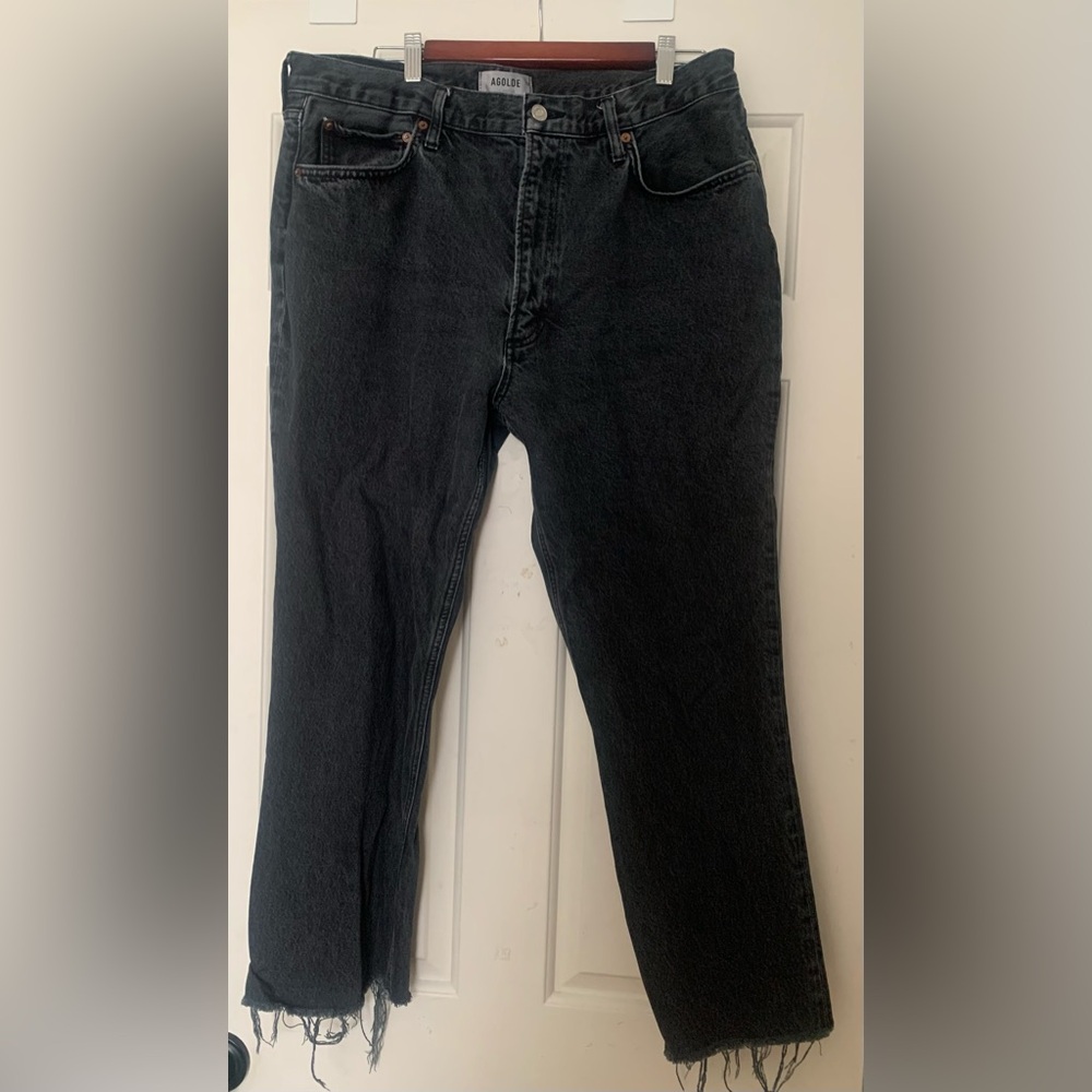 Agolde faded black jeans